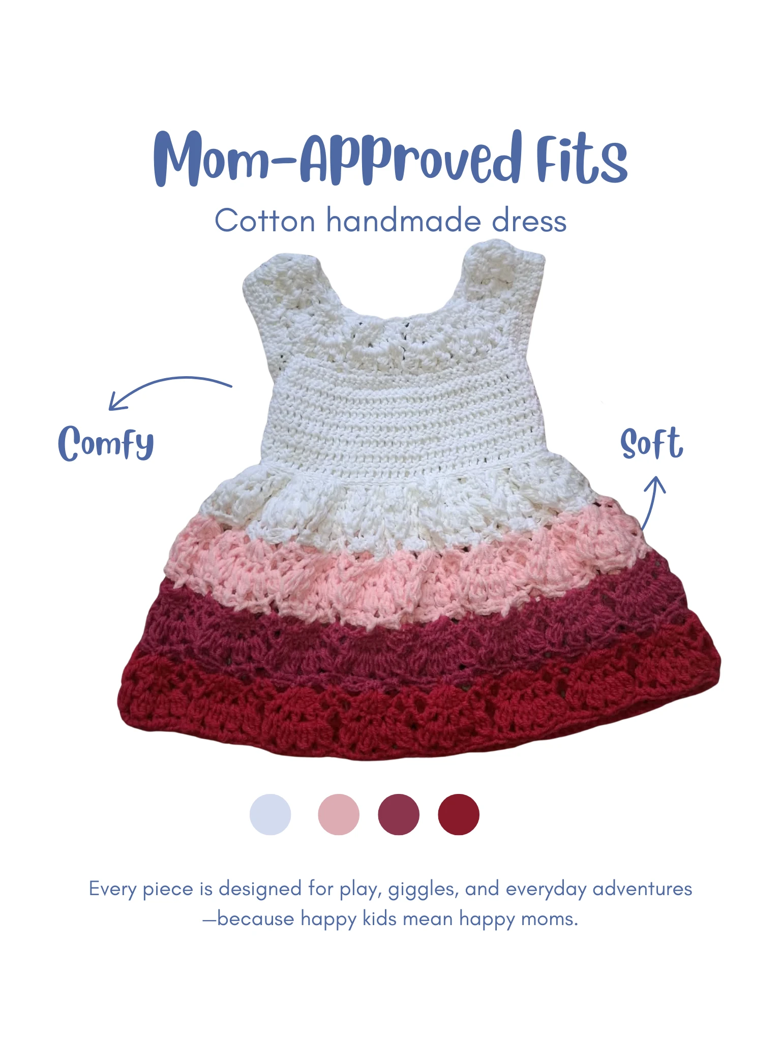 Cotton handmade dress